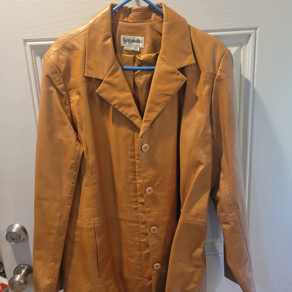 Bagatelle Tan Leather Jacket